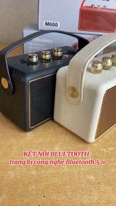 Loa Bluetooth M600 Không Dây – Thiết Kế Nhỏ Gọn Nhưng Âm Thanh Mạnh Mẽ  Bass Cực Chất – Nghe Nhạc Ngoài Trời/Trong Nhà Đều Cháy - Hỗ Trợ Thẻ Nhớ TF và USB
