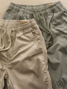 Spring and Autumn Thin Quick-Dry Pants Mens Sports Pants Ice Silk Work Loose Pure Cotton Workwear Casual Ankle-Tied Long Pants