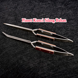 Pinset Kunci Silang Bahan Stainless Steel  Untuk Reparasi Perhiasan Solder Pinset Welding