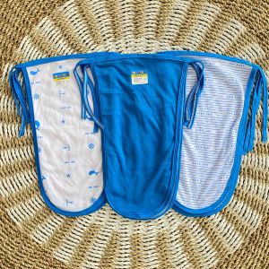 12 PCS / 1 Lusin Popok Seri Biru Bahan Kaos Lembut Tebal Bayi New Born Bayi Baru Lahir New Born