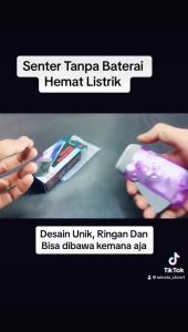COD ✅ Senter Darurat Tanpa Baterai LED Senter Pompa Hand Press Emergency Flashlight