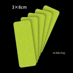 bộ 10 miếng dán phản quang cảnh báo an toàn chống trầy trang trí dán viền bánh xe điện xe đạp xe máy xe hơiphụ tùng phụ kiện xe