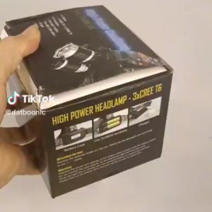 <hàng nhập > ĐÈN PIN ĐỘI ĐẦU 3 BÓNG SIÊU SÁNG PIN SẠC TÍCH ĐIÊN THÔNG MINH CHỐNG NƯỚC