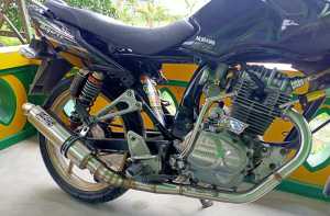 Knalpot Megapro Primus CB GL Tiger Silincer Bulat Cincin Original MRS Racing Exhaust Pekajaman cts