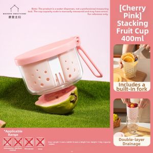 MODERN SWEETHOME | Multi-purpose Bento Box for Fruit Overnight Oats with Lid and Spoon Portable Breakfast Yogurt Bowl
