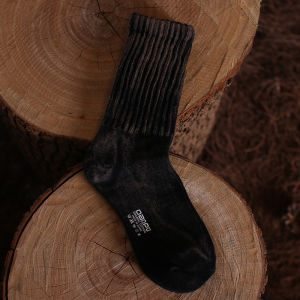 หนาขึ้น อุ่น สไตล์อุตสาหกรรมผู้ชายผู้หญิงเข่าถุงเท้าสูง ผ้าฝ้าย ผ้าขนหนู ห่วง ทันสมัย สตรีทสไตล์ Tie Dye ถุงเท้าจํานวนมาก