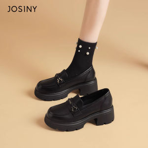 Josiny | Matte British Style Loafers Women