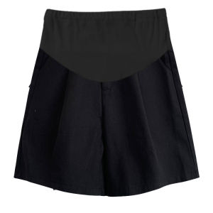 Maternity Sleeveless Top And Shorts Set Light Grey Thin Cotton Casual Loose Summer Outfit Two-Piece Ensemble for Pregnant Women