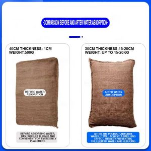 [PREMIUM QUALITY] 40*60cm Flood Bag Water Barrier Lightweight Reusable The Sand-Free Flood Control Automatic expansion