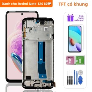 Màn Hình LCD SUPER AMOLED Cho Xiaomi Redmi Note 12S 643 Inch 1080x2400 Khung Hiển Thị Với Bộ Số Hóa Cảm Ứng Điện Dung Màu Đen