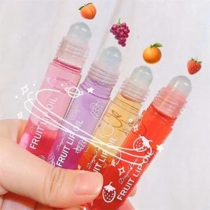 Fruit Lip Gloss Transparent Lip Oil Moisturizing Reducing Lip Lines Nourishes Lips Waterproof Long-lasting Liquid Lips Cosmetics