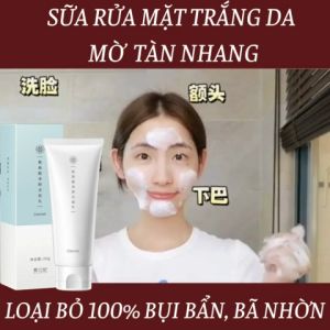 [CHÍNH HÃNG] sữa rửa mặt tạo bọt dưỡng da NGỪA NÁM SẠCH MỤN HẾT TÀN NHANG làm trắng da đẹp không tì vế. giành cho mọi loại da 60G