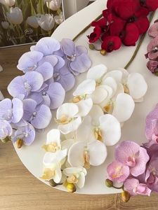 (10 Kuntum) Bunga Anggrek Besar Phalaenopsis/Bunga Dekorasi