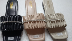 Diatello Sandal Wanita Model Kerut Variasi List Cantik