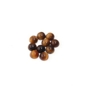 5/10pcs Yellow Tiger Eye Stone Cabochon Beads Natural Stone Cabochon Cameo Loose Bead For Jewelry Making DIY Ring Necklace Decor