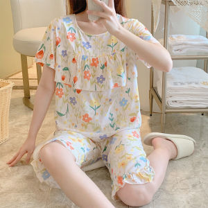 Summer Cotton Pyjama Set Shorts Sleeve