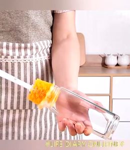 Hot sale multifunctional 5 in 1 cup brush long handle bottle brush straw brush