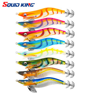 FSDZSO Squid Bait  2.5# 3.0# 3.5# Artificial Jigging Lures Slow Sinking Strong Hooks Sea Fishing Octopus Cuttlefish Luminous EGI