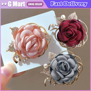 New Retro Hand Folded Roses 15 Colors Men and Women Clothing Accessories Corsage Pin Brooch