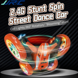 Jjrc xe nhào lộn điều khiển từ xa Xe 2.4G 360 Độ RC điều khiển từ xa ô tô Điều Khiển Xe Hai Mặt Chống Va Chạm đèn led đồ chơi âm nhạc Xe xe vượt mọi địa hình Đồ Chơi Cho Bé Trai Trẻ Em Sinh Nhật quà tặng bé trai Ngoài Trời Công Viên
