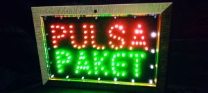 Lampu PULSA PAKET merah hijau