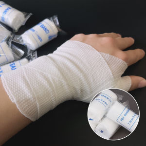 2/4/10pcs 7.5cm*4.5M PBT elastic bandage first aid accessories sports outdoor bandage strap splint fixed elastic strap Survival