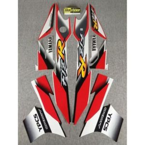 Striping Lis Sticker Standar Ori Yamaha FIZ R 2002 Merah Putih Striping F1Z R Sticker fiz r
