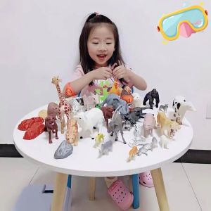 Babycolor 58PCS Mainan Model Hewan Animal Mainan Figur Binatang / Animal Figure Set / Hewan Zoo/ Hewan Dinosaurus /Hewan Ternak Toys Figurine With Box