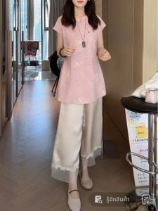 Shalldoer | Bộ Đồ Phong Cách Trung Quốc Elegante Giảm Tuổi Hè