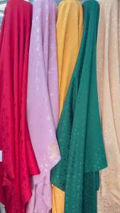 ผ้าเมตร ผ้าแจ๊คการ์ด 55 นิ้ว ผ้าทอ2หน้า หน้ากว้าง หน่วยขายเป็นเมตร ผ้าลายดอก