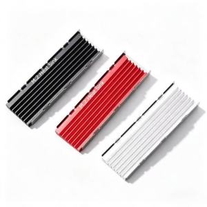 M.2 2280 NVMe SSD Radiator Heat Sink Cooling Pads Heat Sink Aluminum Dissipation with Thermal Pad for M.2 2280 SSD Desktop PC PS