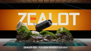 ZEALOT S51 Portable Bluetooth Speaker 5.0 Waterproof IPX4 Dual 8W Stereo 1800mAh Battery Outdoor Wireless Speaker with TF Card & Type-C Charging