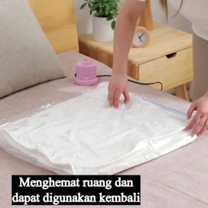 Multica-Vacuum Plastic Storage Bag /Vacuum Bag/ Plastik Kompres Vacum Vakum Bag Pakaian Baju
