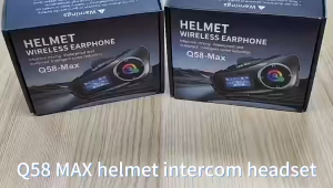 【🔥SG🔥】RICHMENTMALL Q58 Max Motorcycle Helmet Bluetooth Intercom IP65 Waterproof Intercom Distance 500 Meters Multi-Scene Mixed Music Sharing