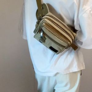 Túi đeo Thắt Lưng Nam Nữ Vải Canvas Chống Trầy Xước Nhiều Ngăn Tiện Dụng Size 20cm