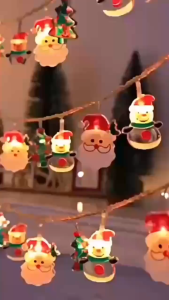 Đèn LED Trang Trí Giáng Sinh Hình Nhân Vật Noel 1m/2m/3m/4m/5m