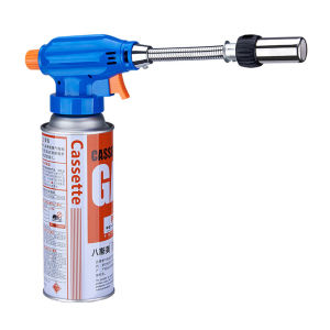 [Vktech]Butane Torch Head Charcoal & Campfire Torch lightεr with Adjustable Hose Welding Gas Burner for Kitchen Camping Barbecue