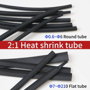 PS Heat Shrinkable Tube | Black 1mm–25mm | 100M/200M Roll | For Cable & Wire Insulation Sleeve