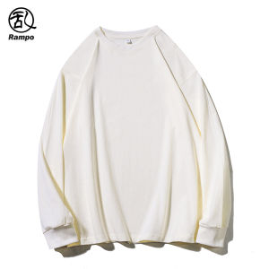 Black Long Sleeve Base Shirt Men Women Inner Wear Loose Fit T-Shirt Autumn New Style Versatile Top Cotton Polyester Blend