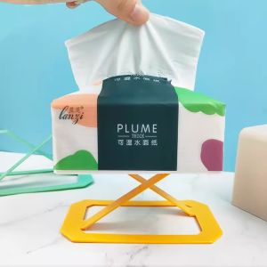 Tissue Box Shrapnel Elastic Support Creative Lifting Bracket Automatic Adjustable Tissue Bottom Mop Home Tool