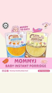 Halal MommyJ® Instant Porridge Salmon Pumpkin 7m+ ( 3 Pouch x 100g ) Ready To Eat Meal