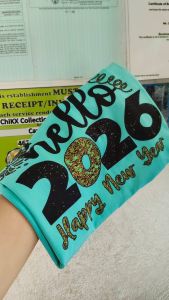 FAMILY NEW YEAR TSHIRT HELLO 2026 SOLD PER PIECE TRANSFORMATIVE TEAL