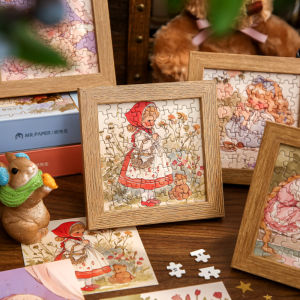 Gift Box Set Handmade Stress Relief Educational Puzzle with Frame Toy Gift for Student Birthday Mr.paper Brand 64 Pieces