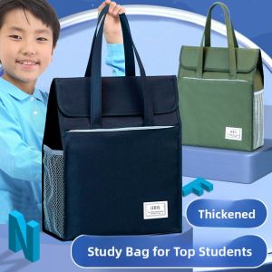 MONLEYTA | Large Capacity Canvas Book Tote Bag German Quality Student Tutoring Class Bag Boys Girls Elementary School Homework Art Bag