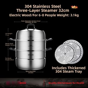 GEDO | Multipurpose Thick Layered Steamer Large