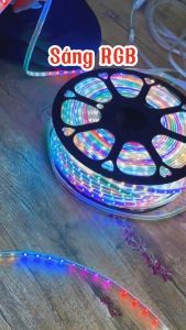 20M 50M 100M dây đèn led 2835 nháy đuổi bọc plastic chống nướcsiêu bền tặng kèm nguồn led đuổi sịn