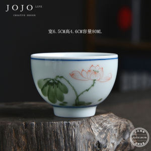 Hand-Painted Ceramic Tea Cup Master Cup Single Cup Blue And White Porcelain Tea Bowl Vintage Chinese Style Home Use