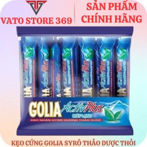 Kẹo cứng GOLIA active plus nhân syrô thảo dược thỏi 29.5g
