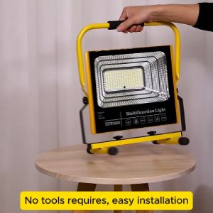 200W High Bright LED Work Light Rechargeable Portable Lantern Searchlight Contruction Camping Hunting Floodlight
