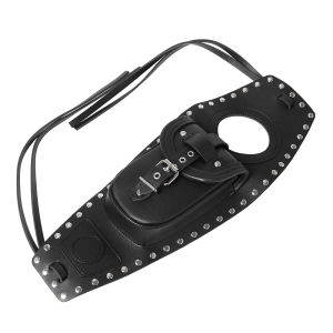 PU Leather Motorcycle Fuel Tank Cover Panel Pad Bib Bag Pouch For Harley Sportster 883 XL1200
